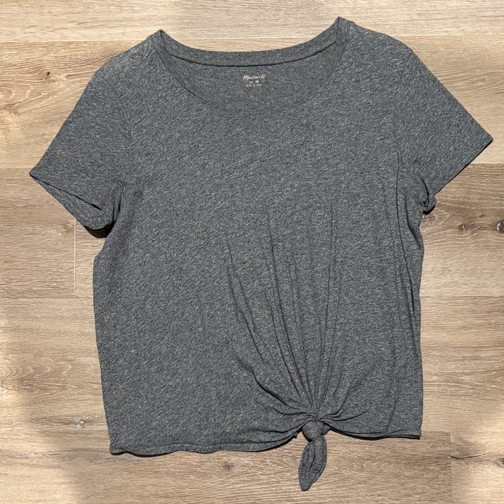 Madewell - front tie t-shirt - medium
